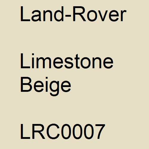 Land-Rover, Limestone Beige, LRC0007.